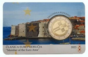 CROATIA 2 euro 2023 / Member of the Euro Area / Coin Card