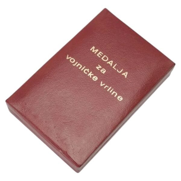 YUGOSLAVIA Case for Medal for Military Virtues