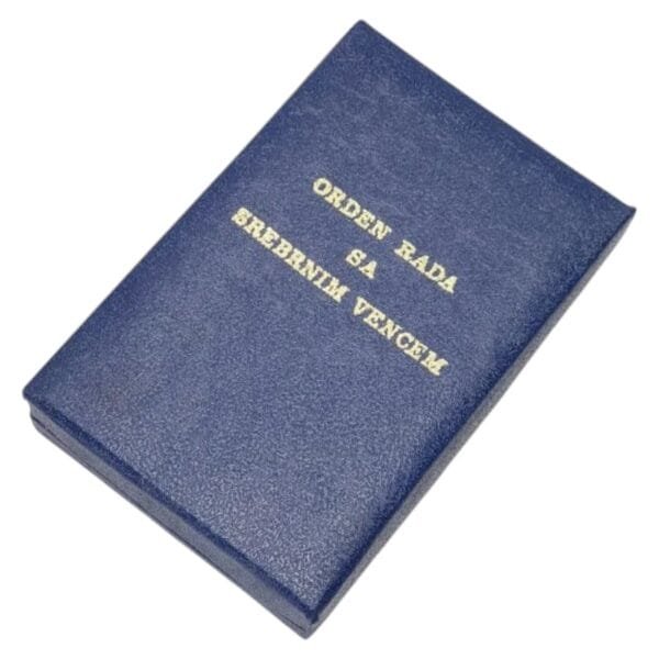 YUGOSLAVIA Case for Order of Labor with Silver Wreath, 3rd class