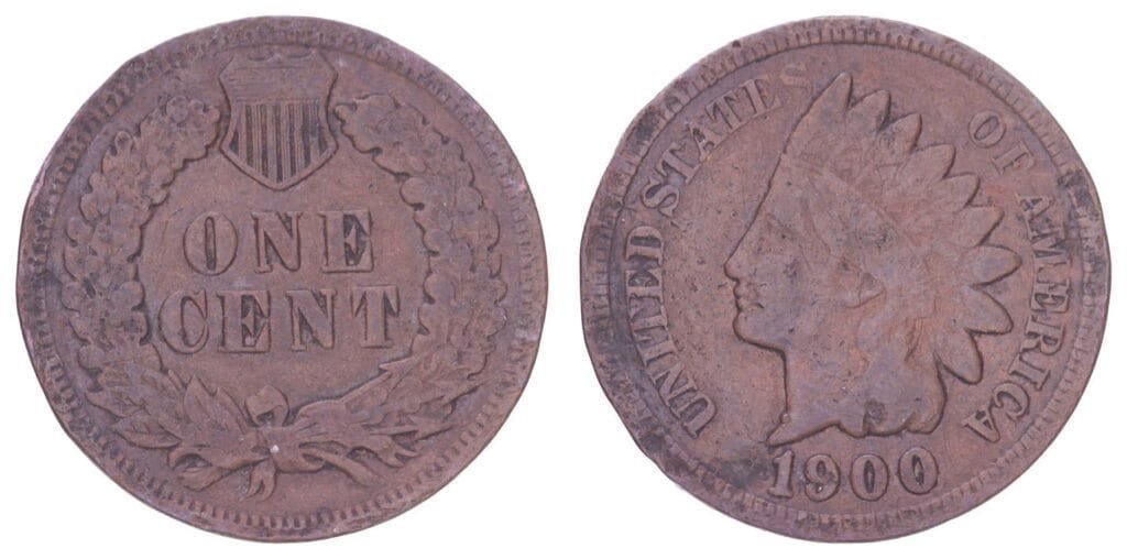 UNITED STATES OF AMERICA 1 cent 1900 / Indian Head / VF-