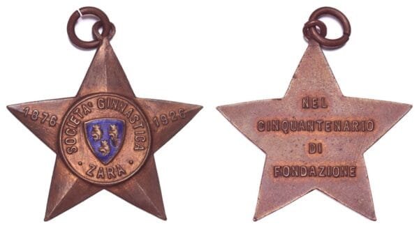 CROATIA Zadar Gymnastics Society [Societa Ginnastica Zara] / / Bronze medal / 3.95 g. / 28 mm