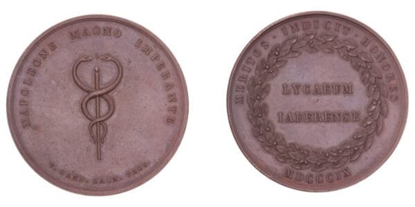 FRANCE 1809 Lyceum of Zadar (Croatia) / Bronze medal / 34.47 g. / 47 mm