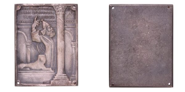 CROATIA 1938 Regatta (boat racing) of Yacht Club Labud Split / plaque / 46.46 g / 39 x 51 mm