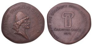 CROATIA Vincent iz Kastva / Čakavski sabor, 1974 by Vanja Radauš / Bronze medal / 173 g / 66 mm