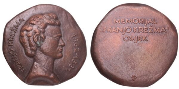 CROATIA Franjo Krežma by Vanja Radauš / Bronze medal / 247 g / 67 mm