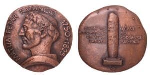 CROATIA Matija Petar Katančić / Croatian Numismatic Association by Vanja Radauš / Bronze medal / 288 g / 70 mm