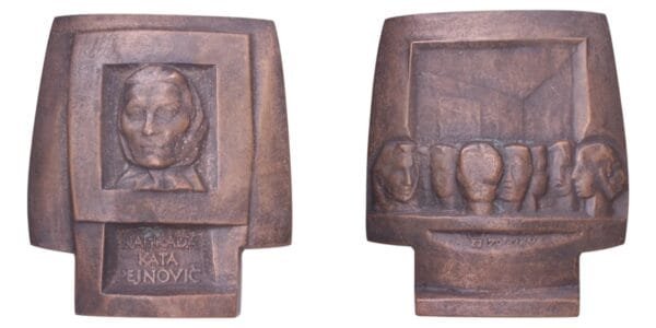 CROATIA Kata Pejnović Award [NAGRADA KATA PEJNOVIĆ] by Želimir Janeš / Bronze medal / 1263 g / 140 mm