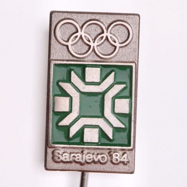 YUGOSLAVIA 1984 Sarajevo Olympic Games / logo / vintage lapel pin