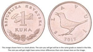 CROATIA 1 kuna 2017 / Croatian text / XF