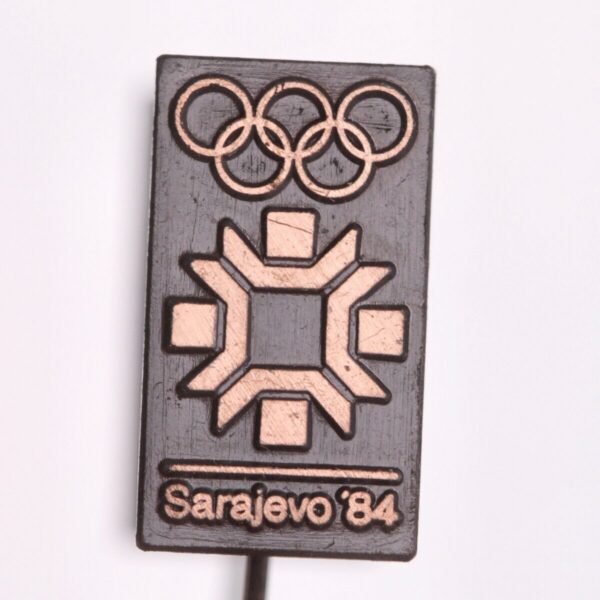 YUGOSLAVIA 1984 Sarajevo Olympic Games / logo / vintage lapel pin
