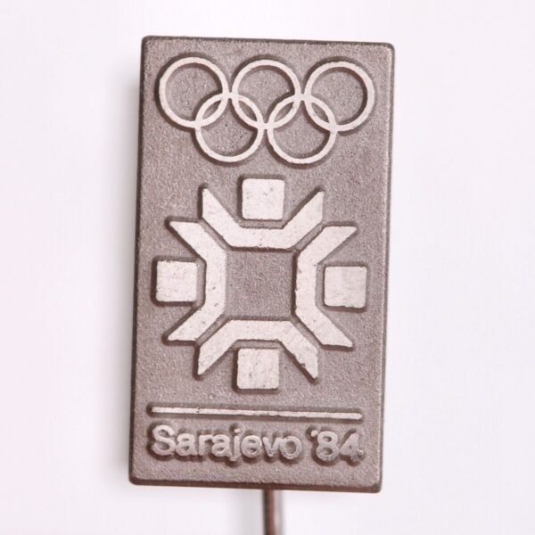 YUGOSLAVIA 1984 Sarajevo Olympic Games / logo / vintage lapel pin