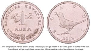 CROATIA 1 kuna 2013 / Croatian text / VF+