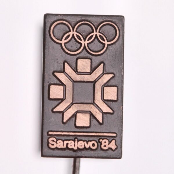 YUGOSLAVIA 1984 Sarajevo Olympic Games / logo / vintage lapel pin