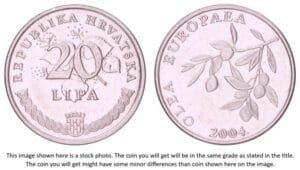 CROATIA 20 lipa 2004 / Latin text / XF