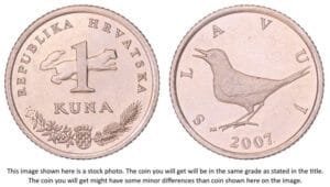 CROATIA 1 kuna 2007 / Croatian text / XF+