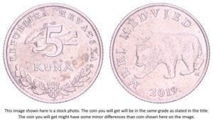 CROATIA 5 kuna 2019 / Croatian text / VF