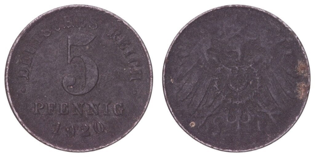 GERMANY 5 pfennig 1920 VF-