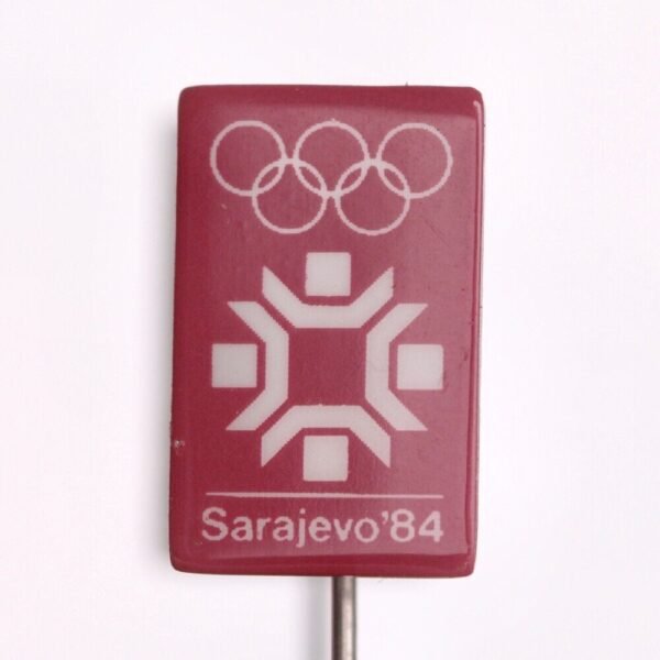 YUGOSLAVIA 1984 Sarajevo Olympic Games / logo / vintage lapel pin