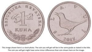 CROATIA 1 kuna 2017 / Croatian text / UNC-