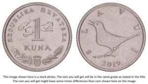 CROATIA 1 kuna 2019 / Croatian text / UNC-