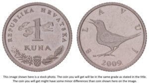 CROATIA 1 kuna 2009 / Croatian text / XF+