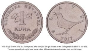 CROATIA 1 kuna 2017 / Latin text / XF+