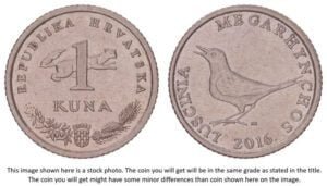 CROATIA 1 kuna 2016 / Latin text / XF