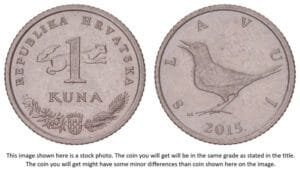 CROATIA 1 kuna 2015 / Croatian text / XF