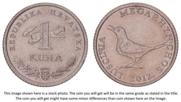 CROATIA 1 kuna 2012 / Latin text / XF