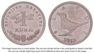 CROATIA 1 kuna 2013 / Croatian text / XF-