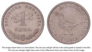 CROATIA 1 kuna 2012 / Latin text / XF-