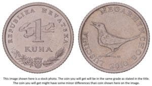 CROATIA 1 kuna 2010 / Latin text / XF-