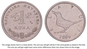 CROATIA 1 kuna 2009 / Croatian text / XF-