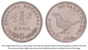 CROATIA 1 kuna 2016 / Latin text / XF-