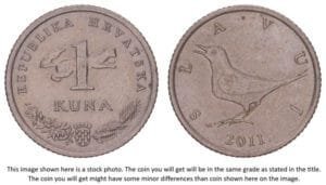 CROATIA 1 kuna 2011 / Croatian text / VF+