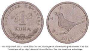 CROATIA 1 kuna 2015 / Croatian text / VF+