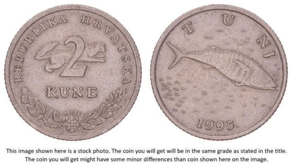 CROATIA 2 kune 1995 / Latin text / VF