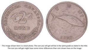 CROATIA 2 kune 1999 / Croatian text / VF
