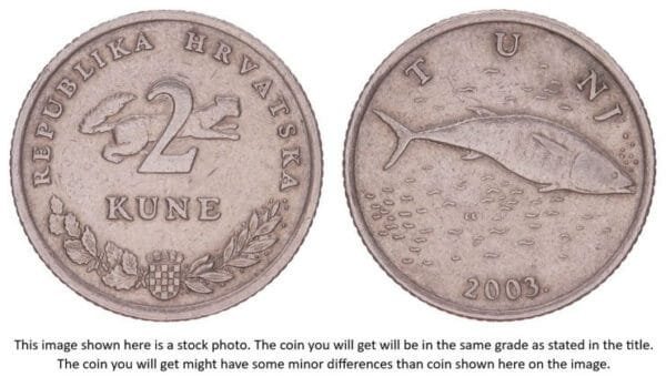 CROATIA 2 kune 2003 / Croatian text / VF