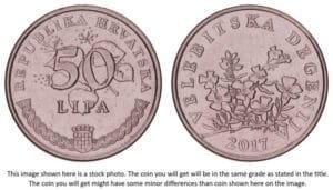 CROATIA 50 lipa 2017 / Croatian text / UNC