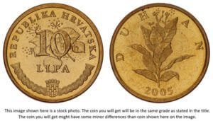 CROATIA 10 lipa 2005 / Croatian text / UNC