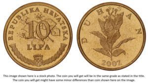 CROATIA 10 lipa 2007 / Croatian text / UNC