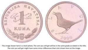 CROATIA 1 kuna 2009 / Croatian text / Proof