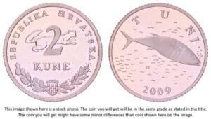 CROATIA 2 kune 2009 / Croatian text / Proof