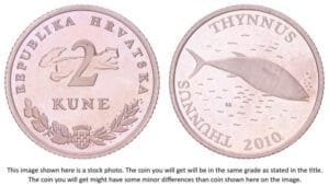 CROATIA 2 kune 2010 / Latin text / Proof