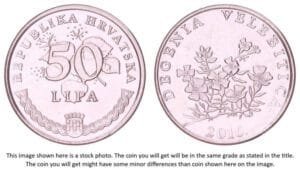 CROATIA 50 lipa 2016 / Latin text / UNC-