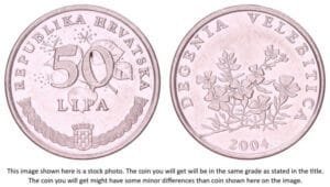 CROATIA 50 lipa 2004 / Latin text / XF+