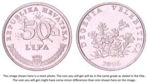 CROATIA 50 lipa 2006 / Latin text / XF+