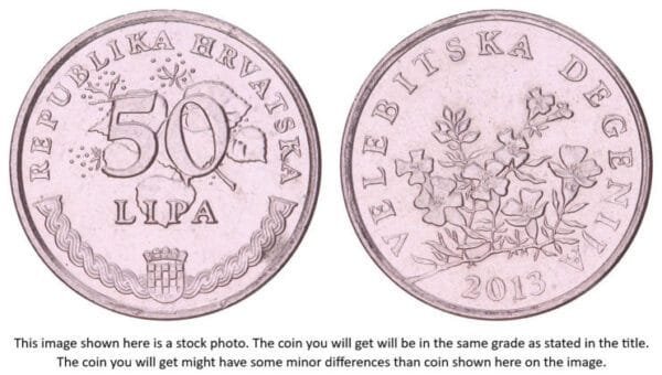 CROATIA 50 lipa 2013 / Croatian text / XF-