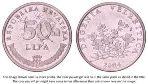 CROATIA 50 lipa 2004 / Latin text / XF-